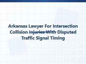 Arkansas Lawyer for Intersection Collision Injury Claims